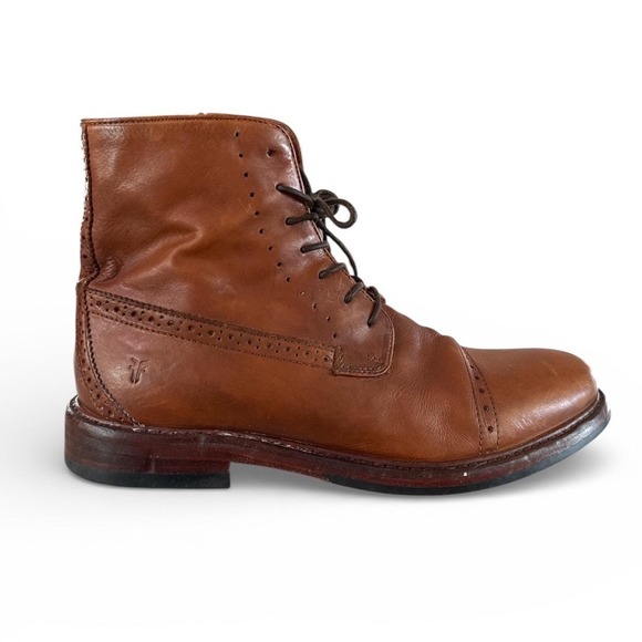 Frye Mens Murray Leather Lace Up Boot size 10.5